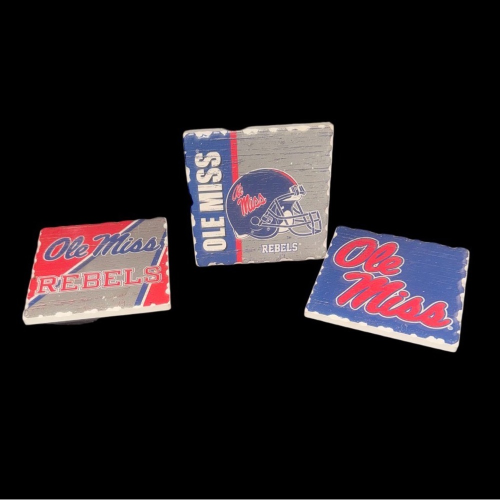OLE MISS University of MS DRINK COASTERS cup holders